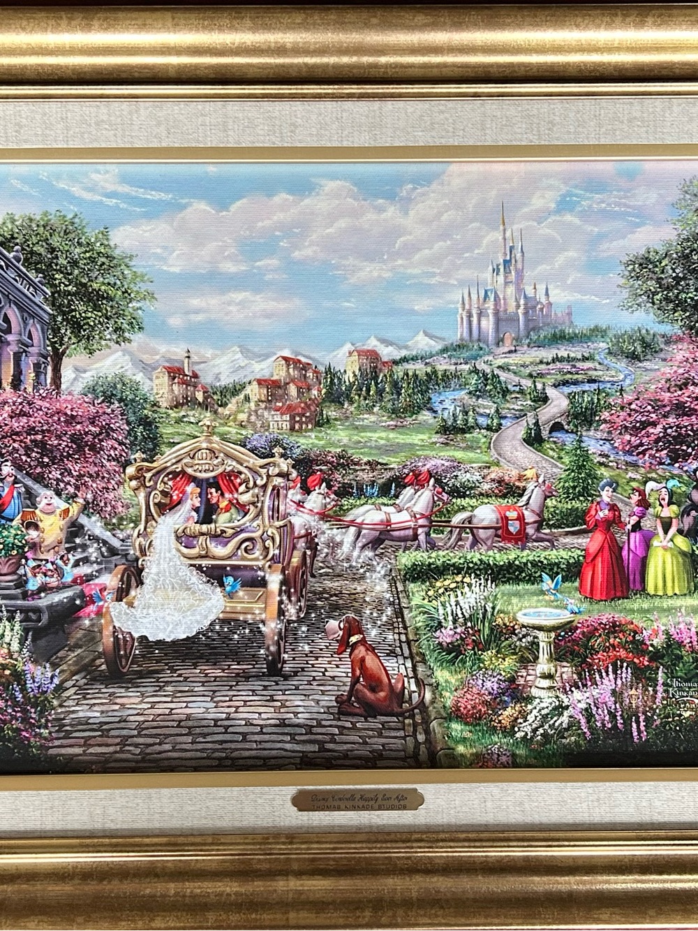 Thomas Kinkade Disney Cinderella Happily Ever After